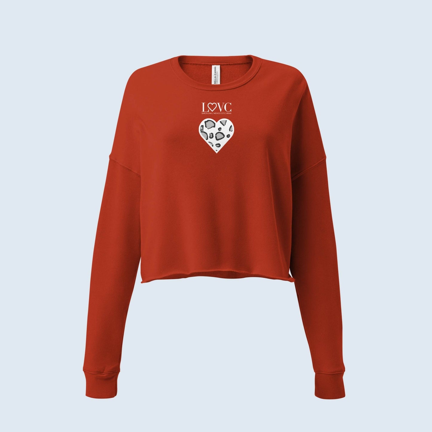 SUDADERA CROP MUJER ANIMAL PRINT