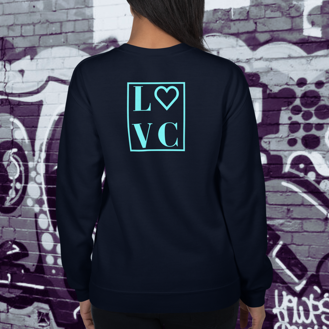 SUDADERA GRUESA MUJER LOGO BACK CUADRADO