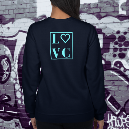 SUDADERA GRUESA MUJER LOGO BACK CUADRADO