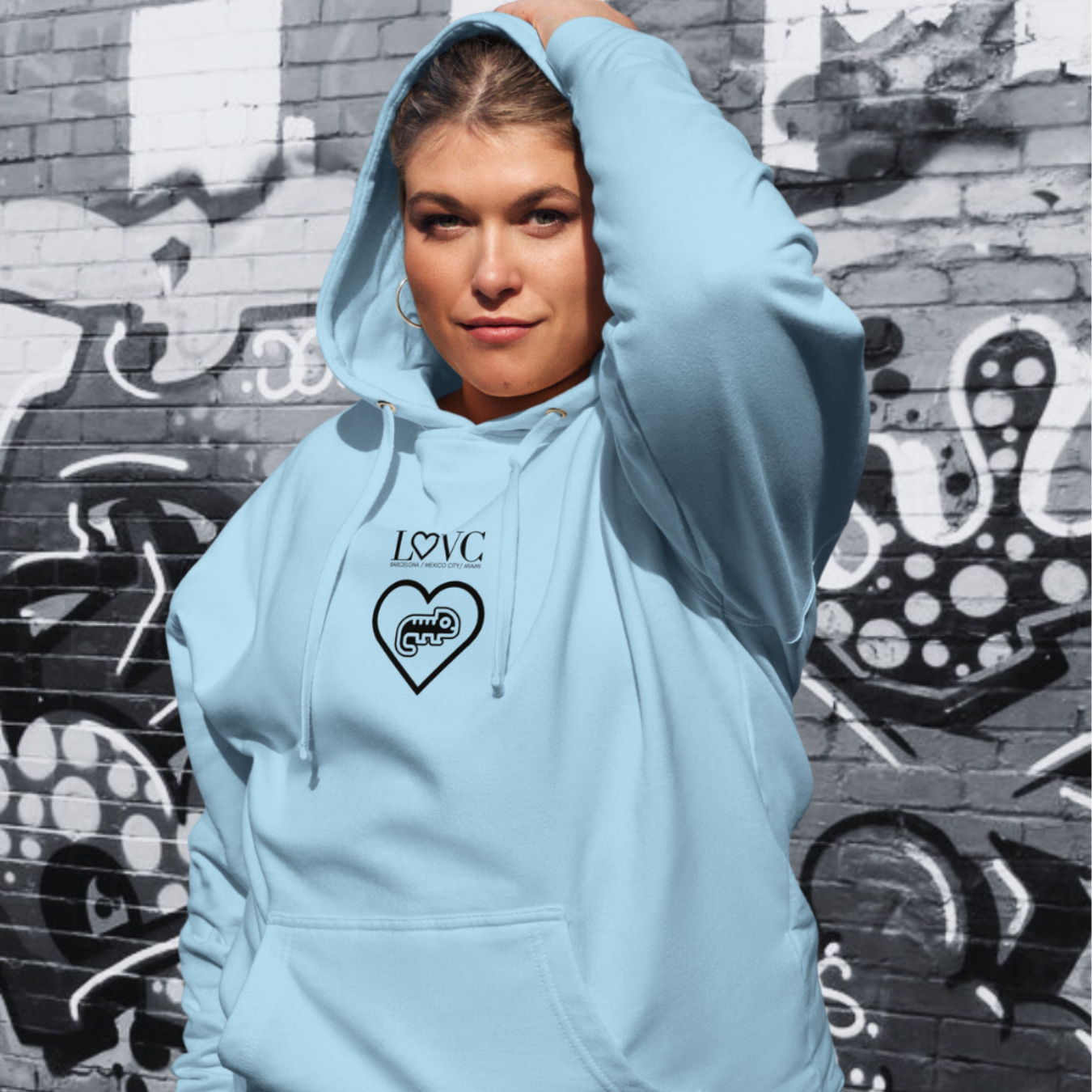 HOODIE PREMIUM CON CAPUCHA MUJER CAMALEÓN