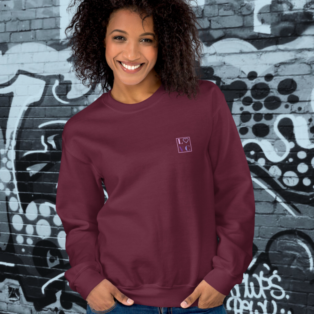 SUDADERA GRUESA MUJER LOGO BACK CUADRADO