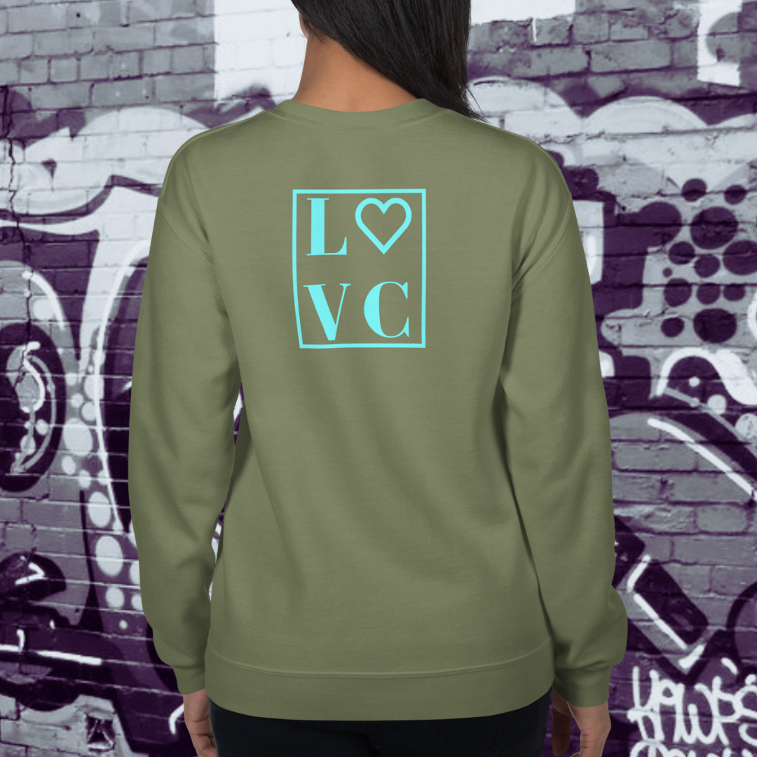 SUDADERA GRUESA MUJER LOGO BACK CUADRADO