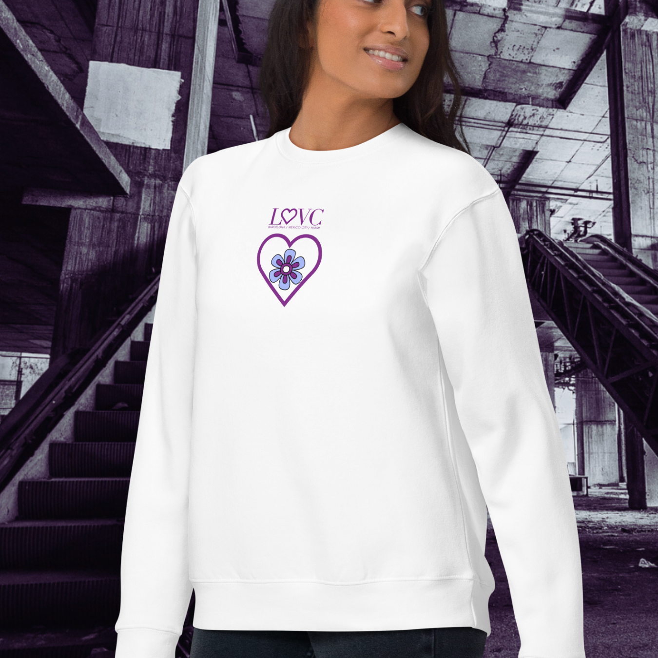 SUDADERA GRUESA MUJER FLOWER
