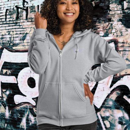 HOODIE CON CAPUCHA Y CREMALLERA MUJER LOGO CLASSIC