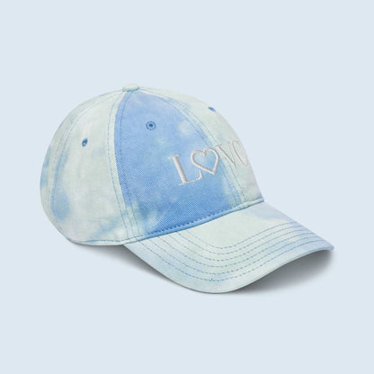 GORRA CON EFECTO TIE DYE HOMBRE LOGO BLANCO