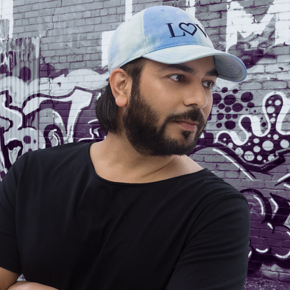 GORRA CON EFECTO TIE DYE HOMBRE LOGO NAVY