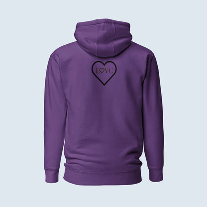 HOODIE CON CAPUCHA MUJER 2CUORE BLACK