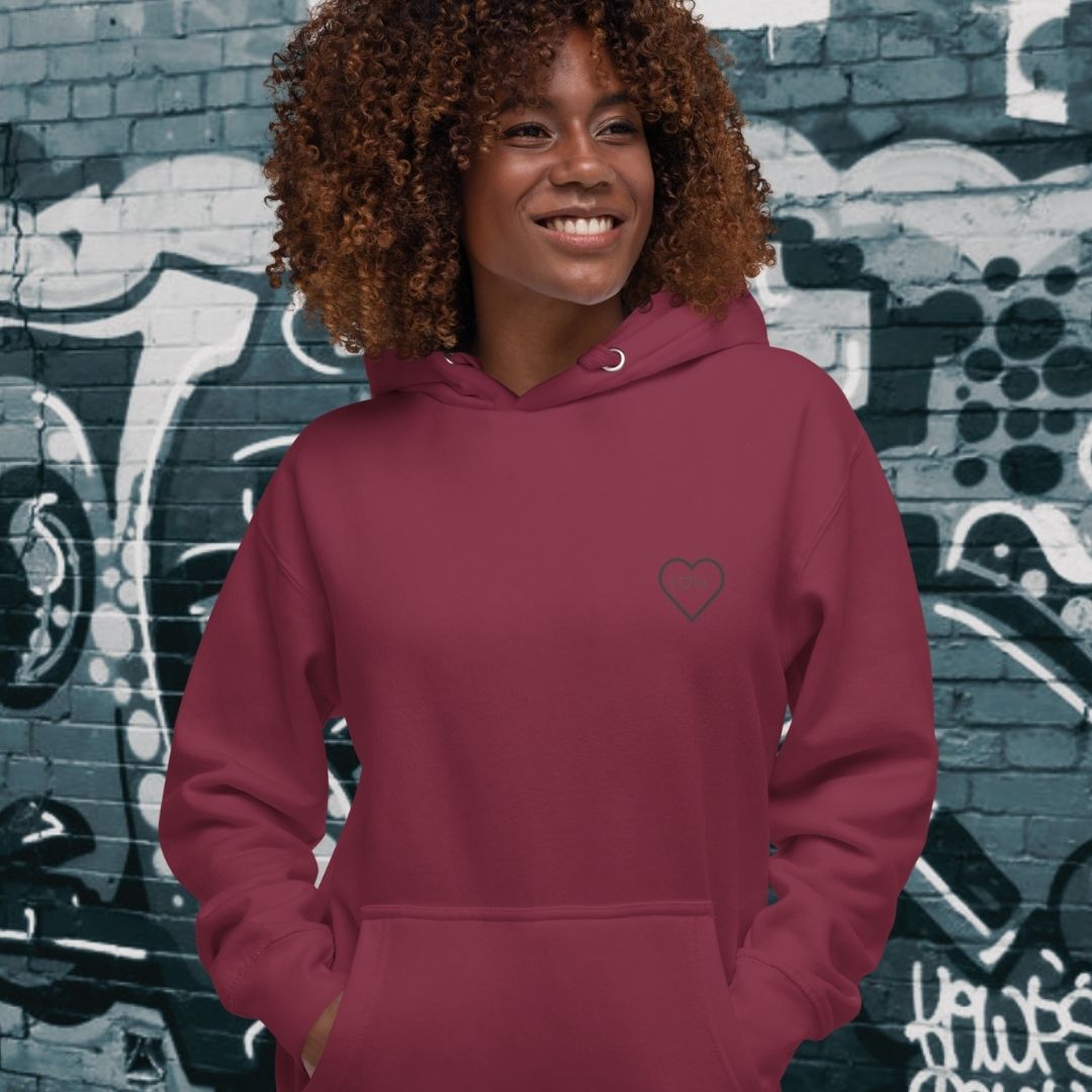 HOODIE CON CAPUCHA MUJER 2CUORE BLACK