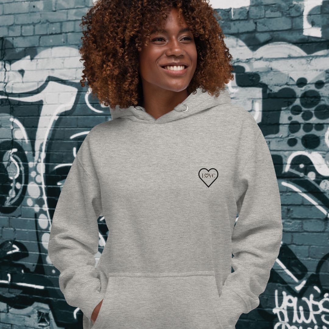 HOODIE CON CAPUCHA MUJER 2CUORE BLACK