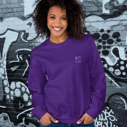 SUDADERA GRUESA MUJER LOGO BACK CUADRADO