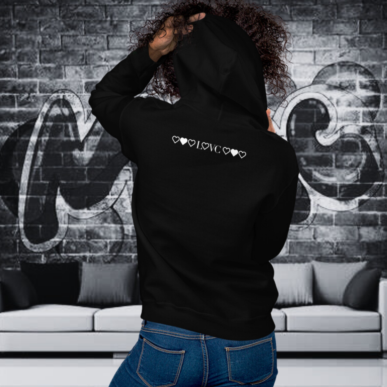 HOODIE CON CAPUCHA MUJER SKULL