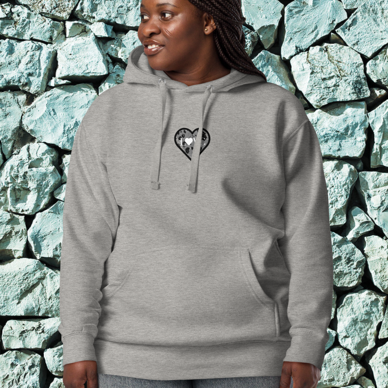 HOODIE CON CAPUCHA MUJER ANIMAL PRINT