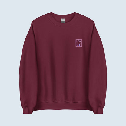 SUDADERA GRUESA MUJER LOGO BACK CUADRADO