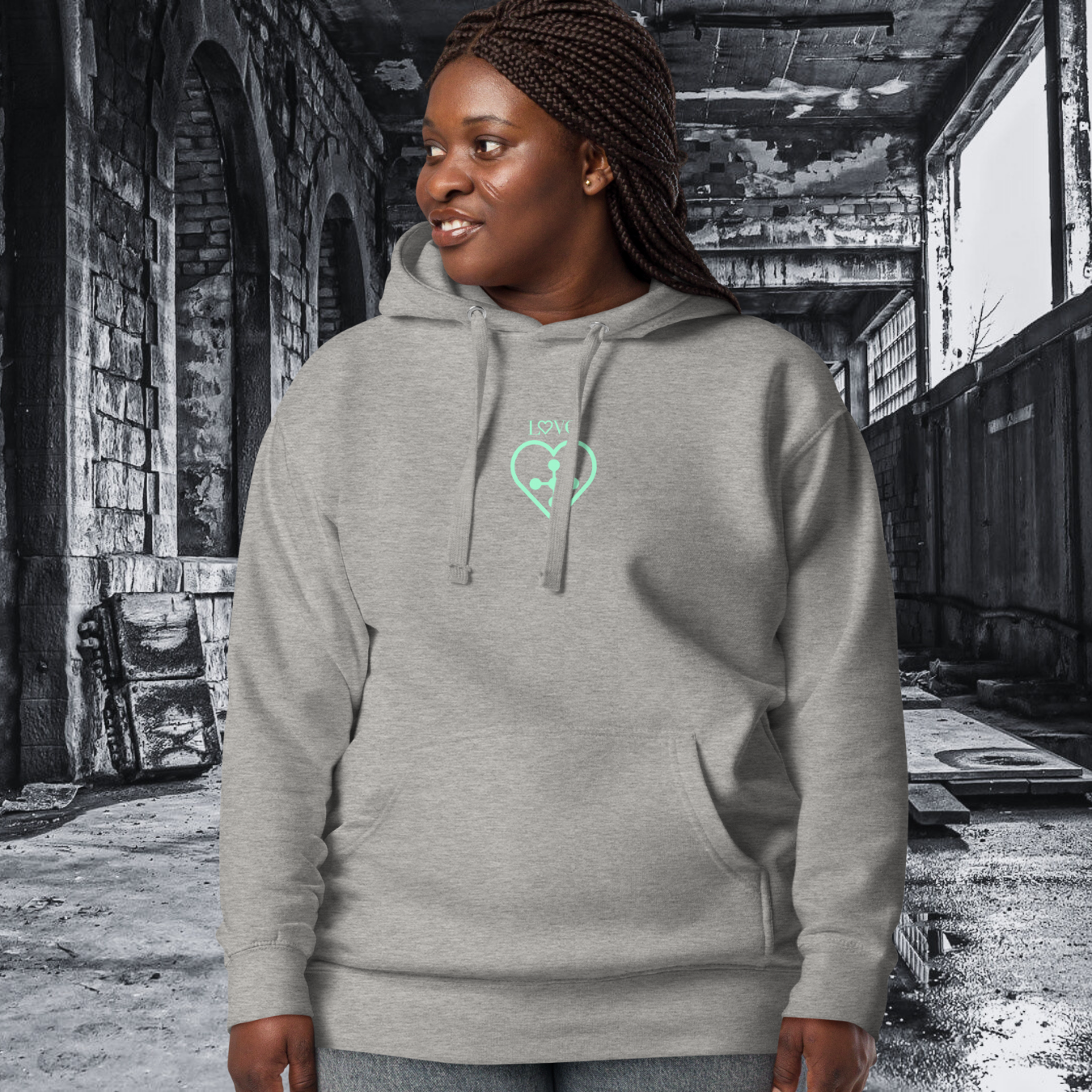 HOODIE CON CAPUCHA MUJER CROSS