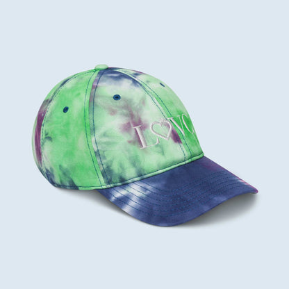 GORRA CON EFECTO TIE DYE HOMBRE LOGO BLANCO