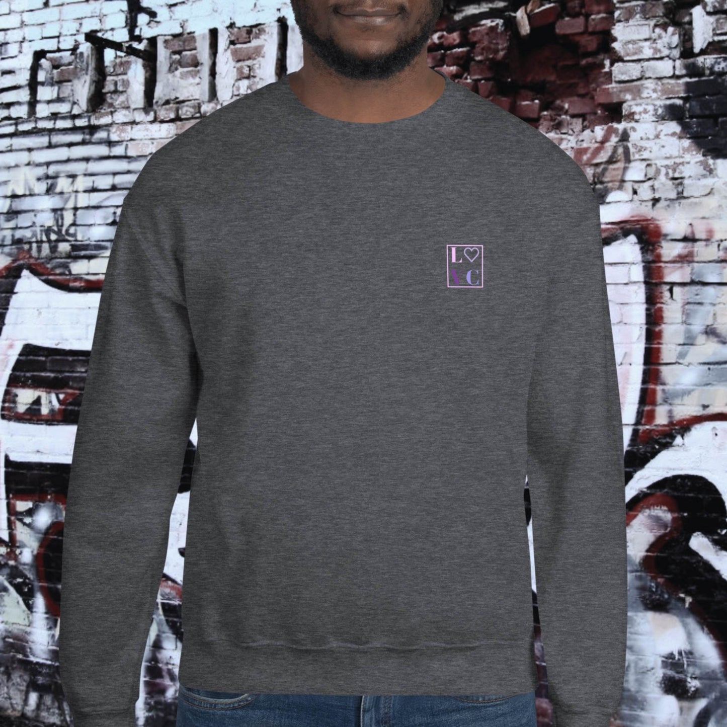 SUDADERA GRUESA HOMBRE LOGO  BACK CUADRADO