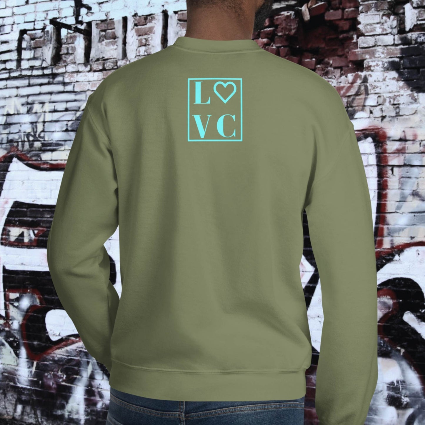 SUDADERA GRUESA HOMBRE LOGO BACK CUADRADO