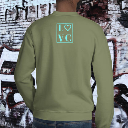 SUDADERA GRUESA HOMBRE LOGO BACK CUADRADO