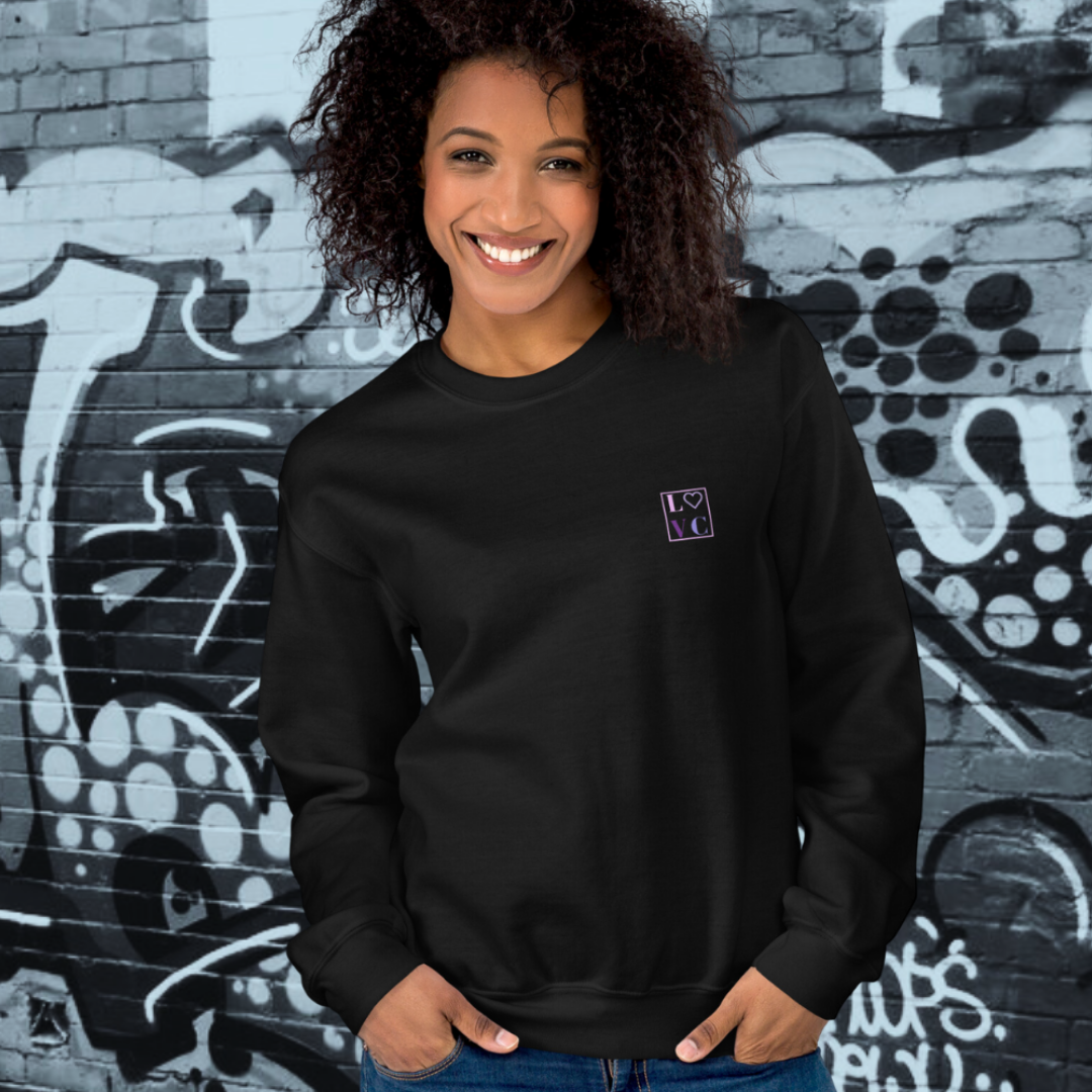 SUDADERA GRUESA MUJER LOGO BACK CUADRADO