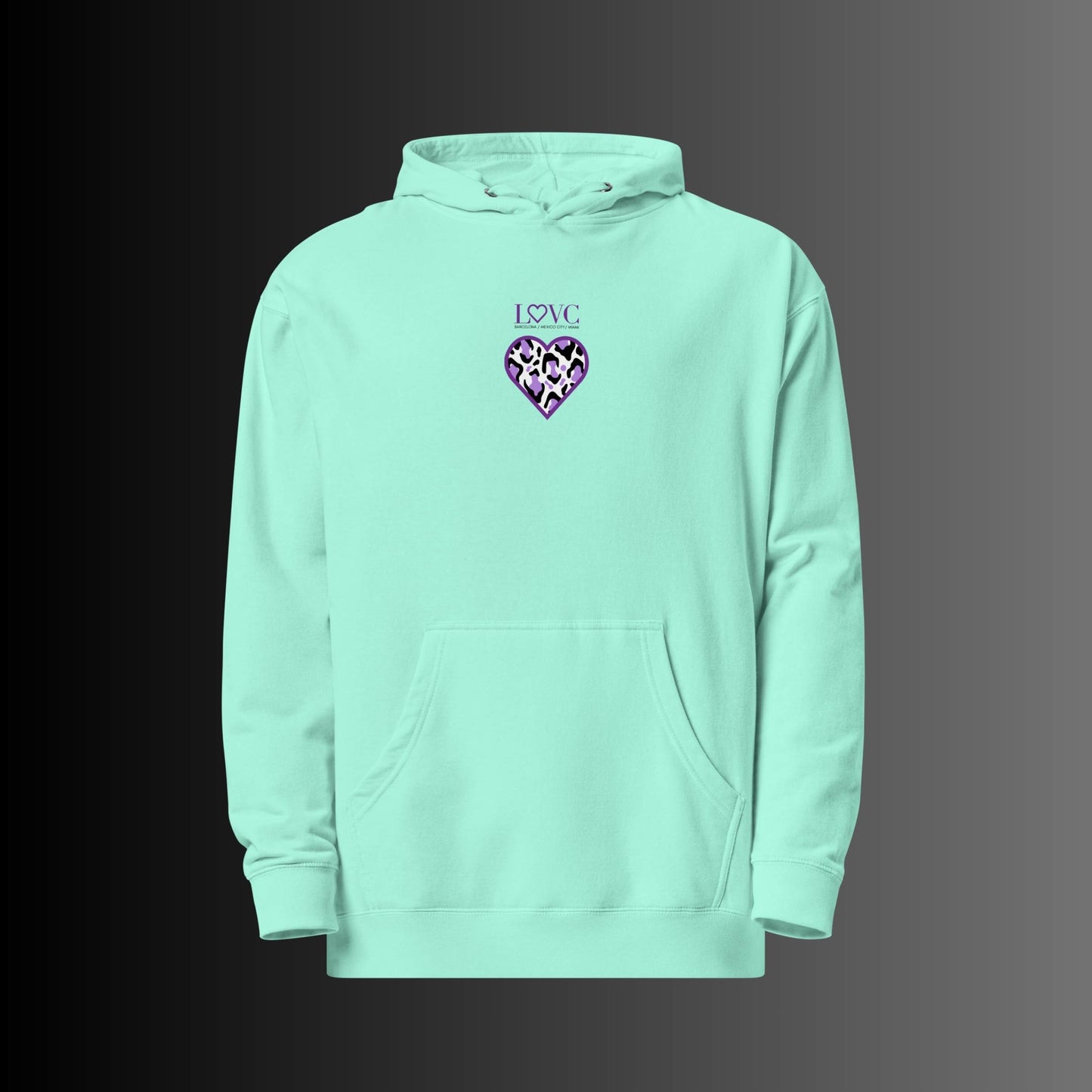 HOODIE PREMIUM CON CAPUCHA MUJER ANIMAL PRINT