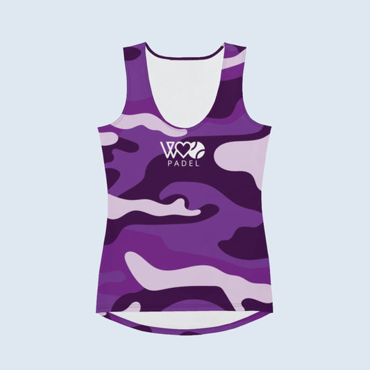 CAMISETA SIN MANGAS ESTAMPADA MUJER PADEL