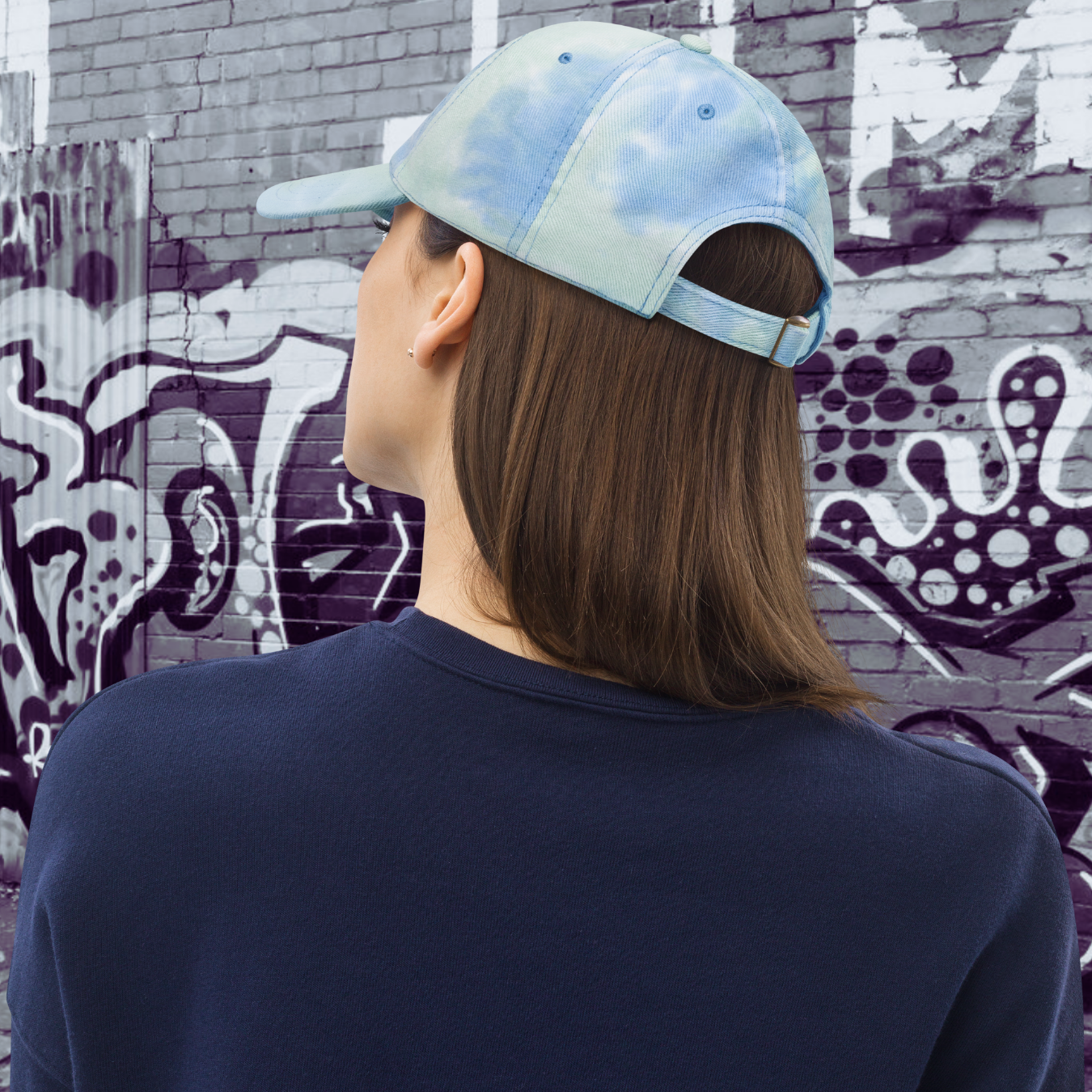 GORRA CON EFECTO TIE DYE MUJER LOGO NAVY