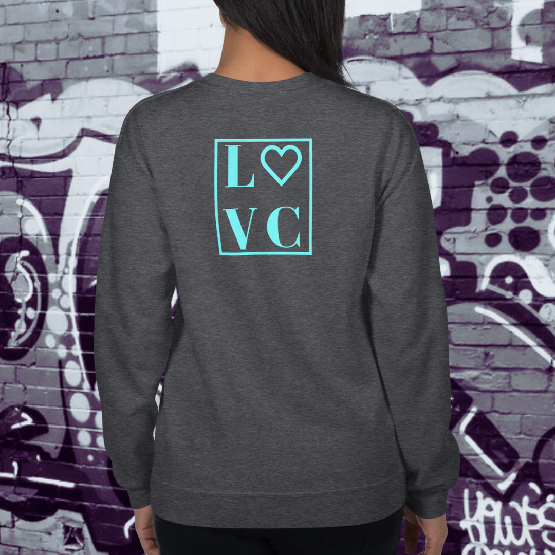 SUDADERA GRUESA MUJER LOGO BACK CUADRADO