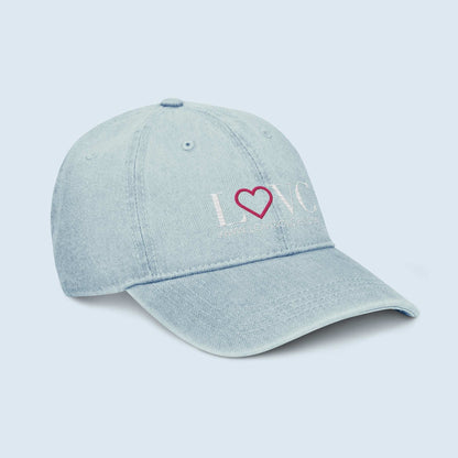GORRA VAQUERA HOMBRE LOGO CORAZÓN ROSA
