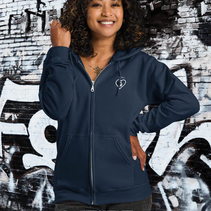 HOODIE CON CAPUCHA Y CREMALLERA MUJER SYMBOL &