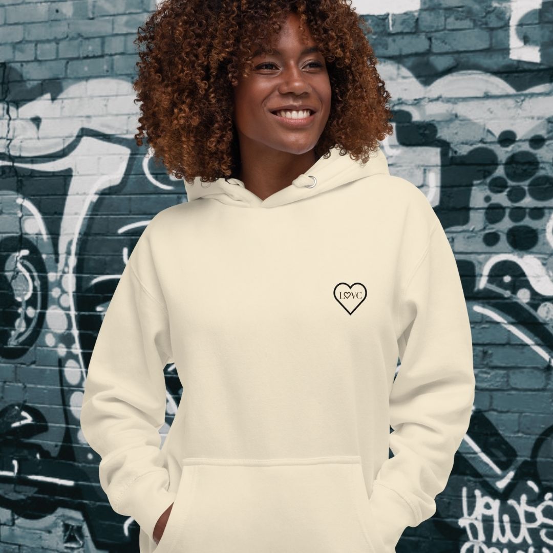 HOODIE CON CAPUCHA MUJER 2CUORE BLACK