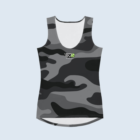 CAMISETA SIN MANGAS ESTAMPADA MUJER PADEL