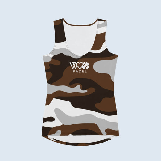 CAMISETA SIN MANGAS ESTAMPADA MUJER PADEL