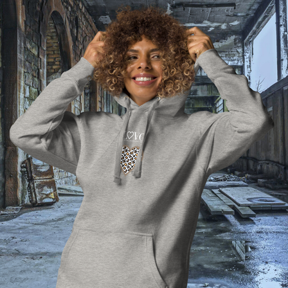 HOODIE CON CAPUCHA MUJER ANIMAL PRINT