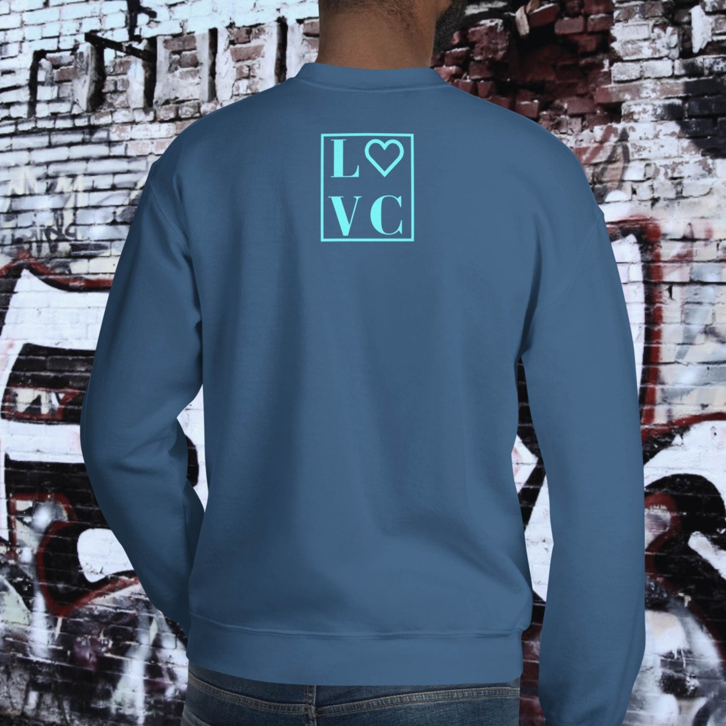 SUDADERA GRUESA HOMBRE LOGO BACK CUADRADO