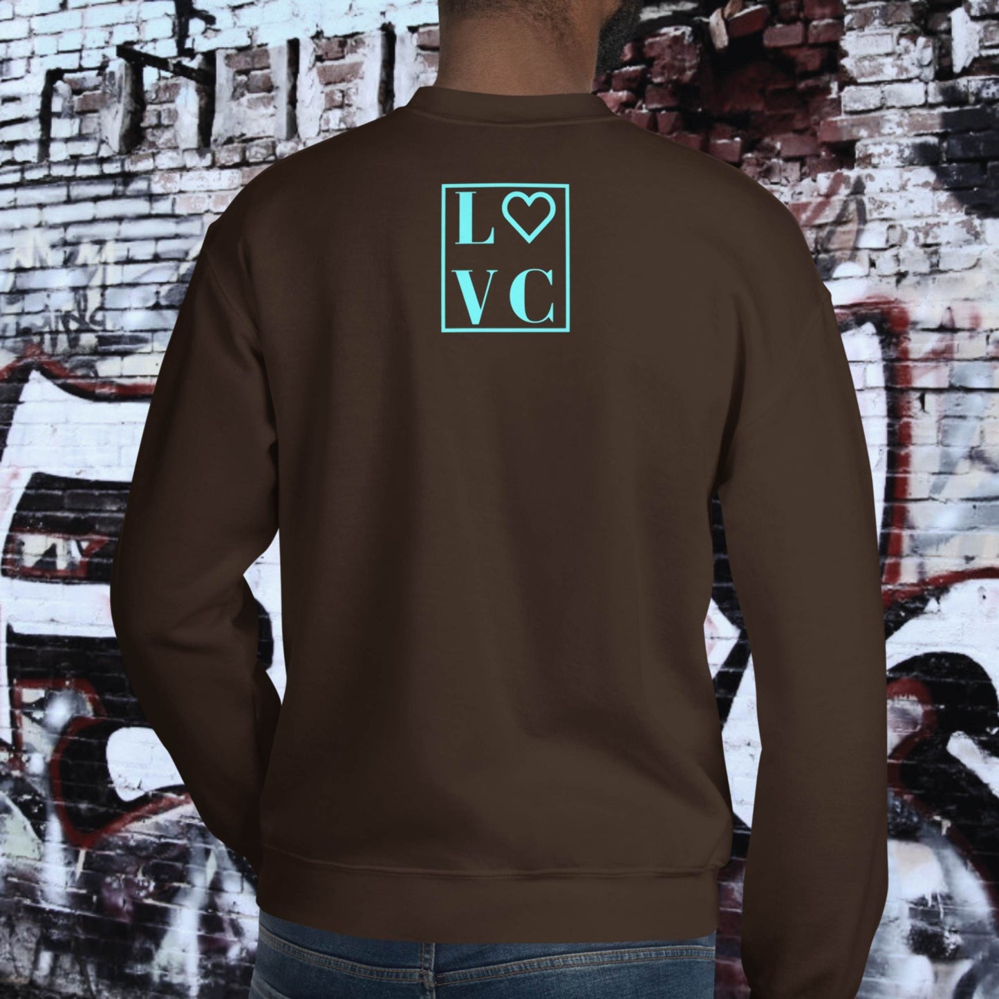 SUDADERA GRUESA HOMBRE LOGO BACK CUADRADO