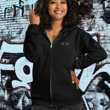 HOODIE CON CAPUCHA Y CREMALLERA MUJER LOGO CLASSIC