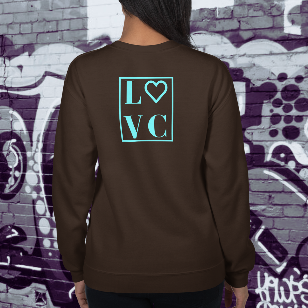 SUDADERA GRUESA MUJER LOGO BACK CUADRADO