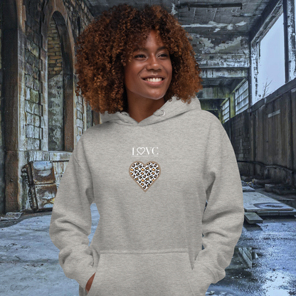 HOODIE CON CAPUCHA MUJER ANIMAL PRINT