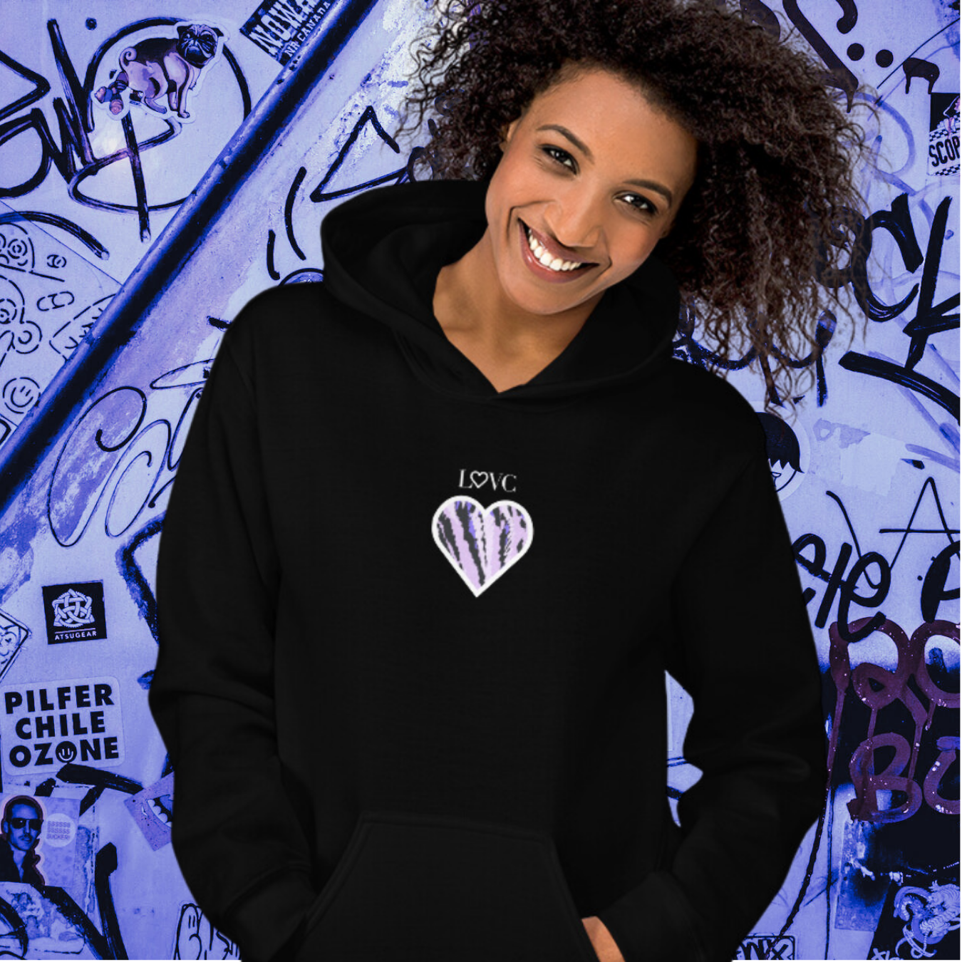 HOODIE CON CAPUCHA MUJER ARTE