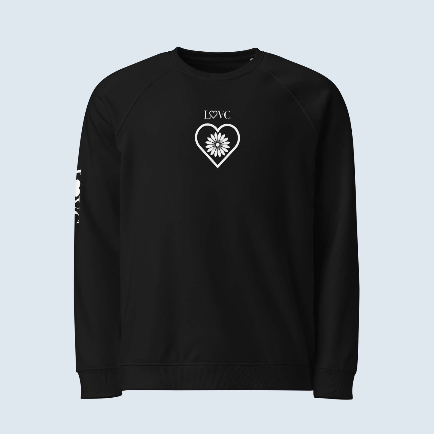SUDADERA ORGÁNICA MUJER FLOWER LOGO MANGA
