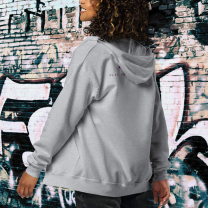 HOODIE CON CAPUCHA Y CREMALLERA MUJER LOGO CLASSIC