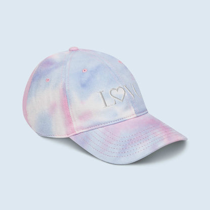 GORRA CON EFECTO TIE DYE HOMBRE LOGO BLANCO