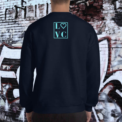 SUDADERA GRUESA HOMBRE LOGO BACK CUADRADO