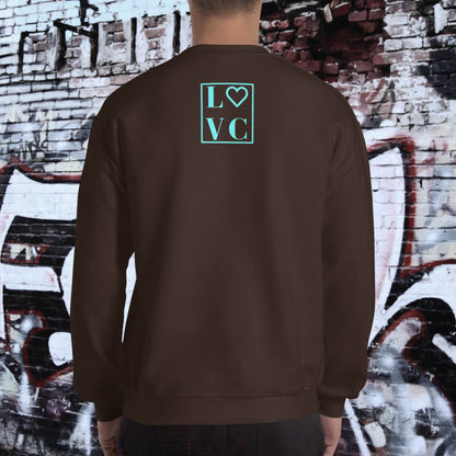 SUDADERA GRUESA HOMBRE LOGO BACK CUADRADO