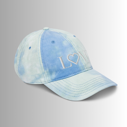 GORRA CON EFECTO TIE DYE MUJER LOGO BLANCO