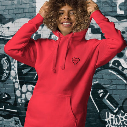 HOODIE CON CAPUCHA MUJER 2CUORE BLACK