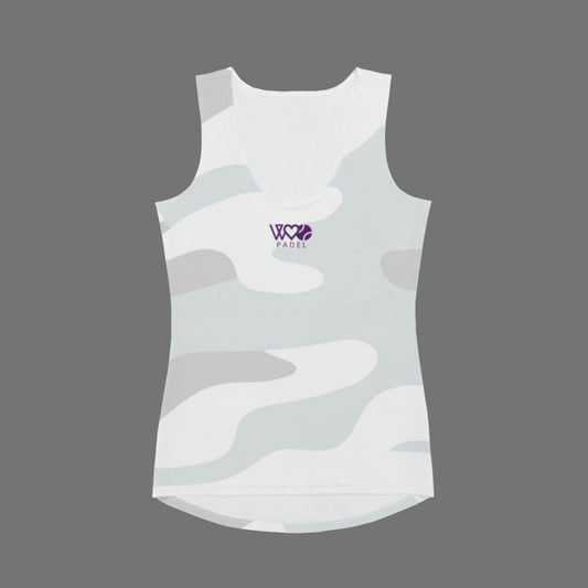 CAMISETA SIN MANGAS ESTAMPADA MUJER PADEL