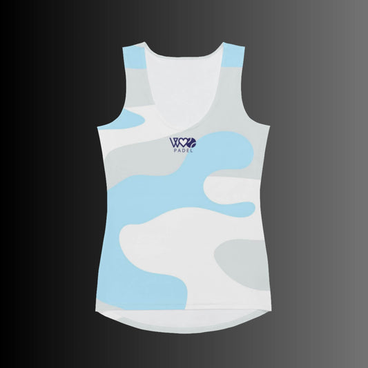 CAMISETA SIN MANGAS ESTAMPADA MUJER PADEL
