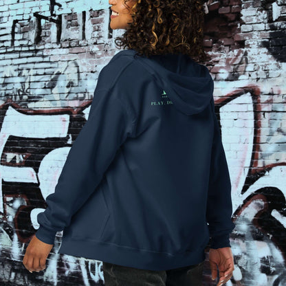 HOODIE CON CAPUCHA Y CREMALLERA MUJER LOGO CLASSIC