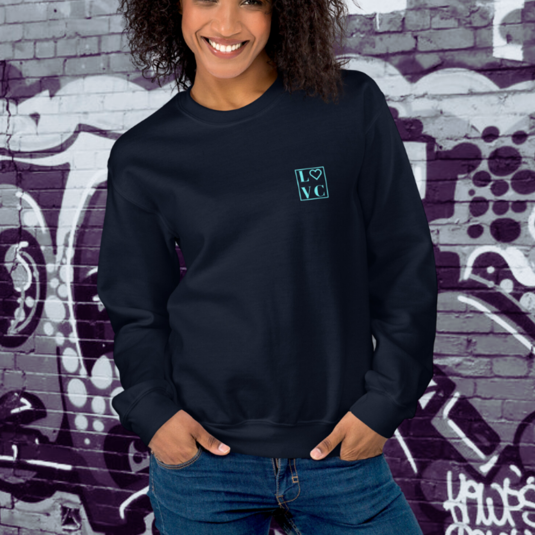 SUDADERA GRUESA MUJER LOGO BACK CUADRADO